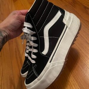 Women platform vans size 5